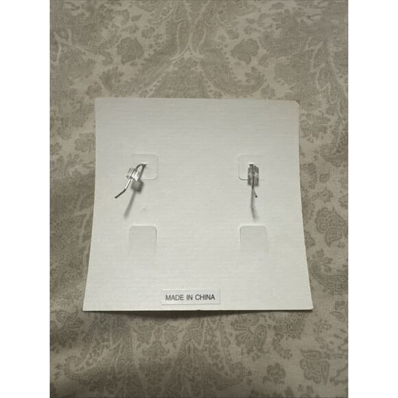 Lia Sophia "Atlantis" Silver-Tone Blue Crystals & Resin Dangle Hook Earrings - Picture 2 of 4